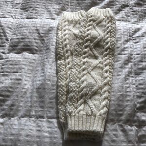 Leg warmers 15” cream color! One size